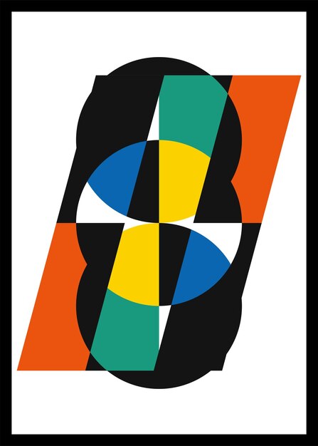 Carteles de diseño geométrico retro mínimo Decoración de pared de arte contemporáneo Formas geométricas fondo de portada de cartel