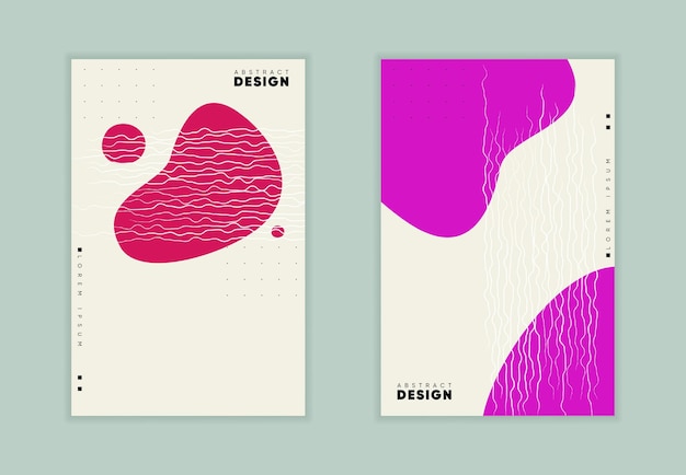 Carteles geométricos abstractos