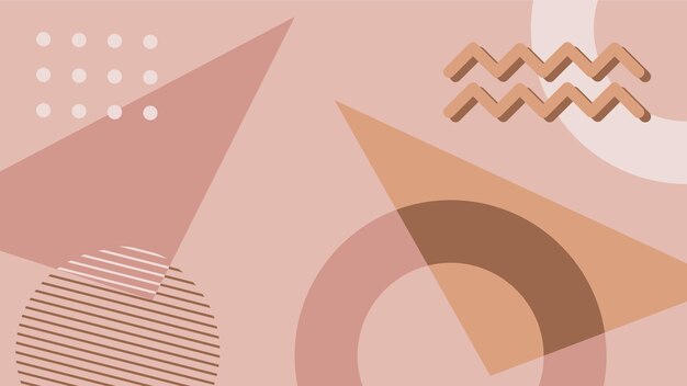 Carteles geométricos mínimos de Memphis Diseño de moda y patrones coloridos Ilustración vectorial