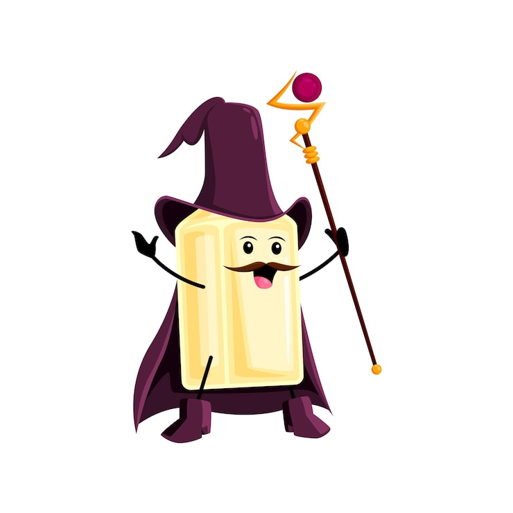 Vector cartoon halloween tequila mago y mago personaje. vector aislado personaje de botella mística usar sombrero de bruja y capa, encantadores brebajes mágicos y hechizos de lanzamiento frasco de mago bigoteado