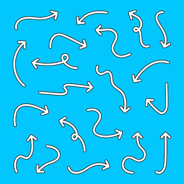Cartoon Style Arrows Vector Set