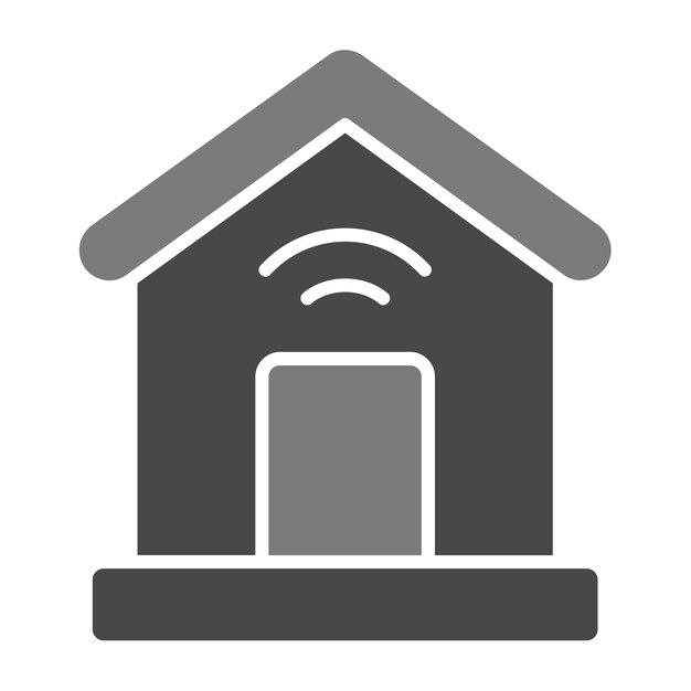una casa con una antena en ella que dice inalámbrico