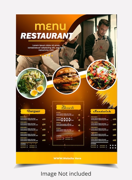 casa de café hotel bar restaurante comida y bebidas menú placemat diseño de volante