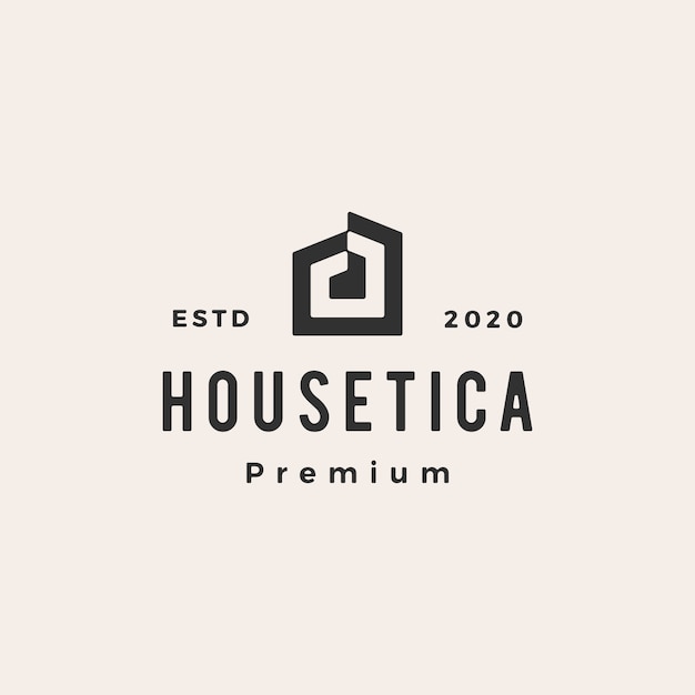 Casa casa hipoteca techo arquitecto hipster vintage logo icono ilustración