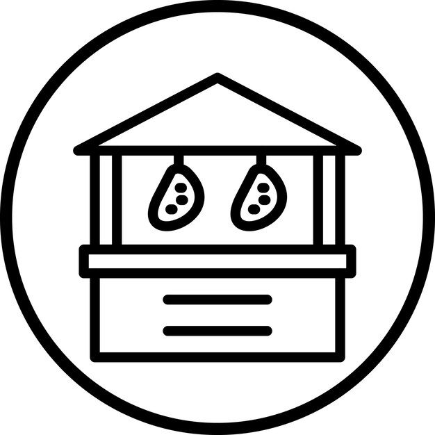 una casa con una casa en la parte superior de ella