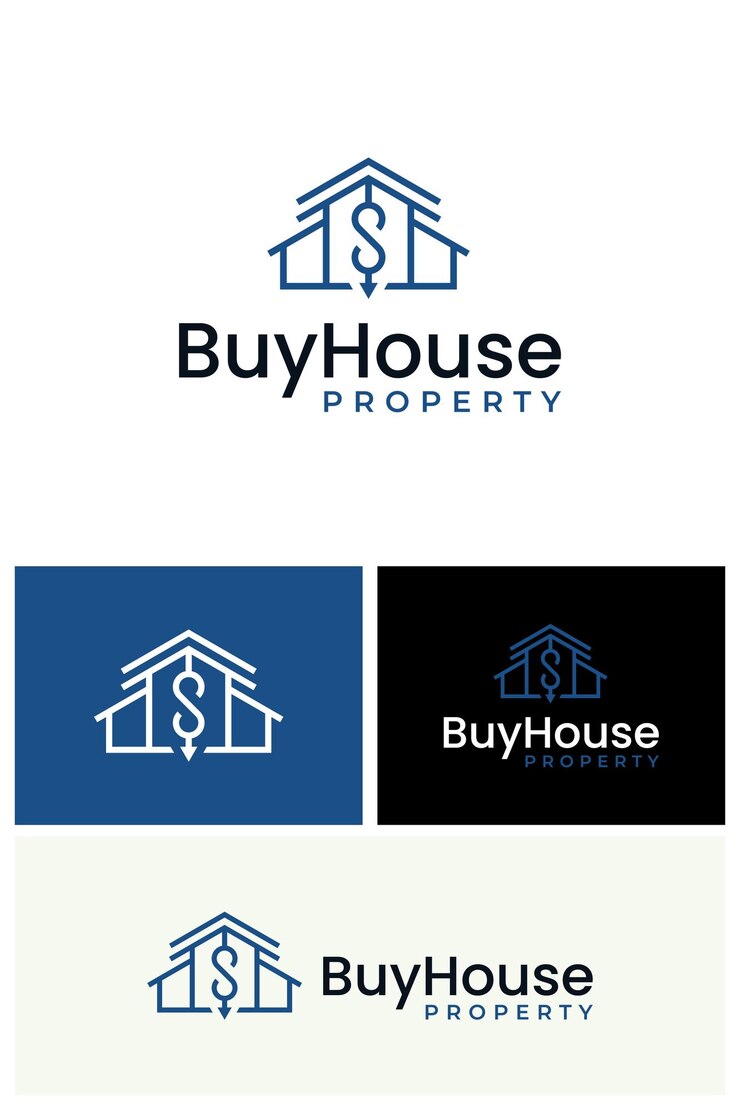 Vector casa creativa de bajo precio inversión de dinero en propiedad diseño de logotipo plantilla de marca