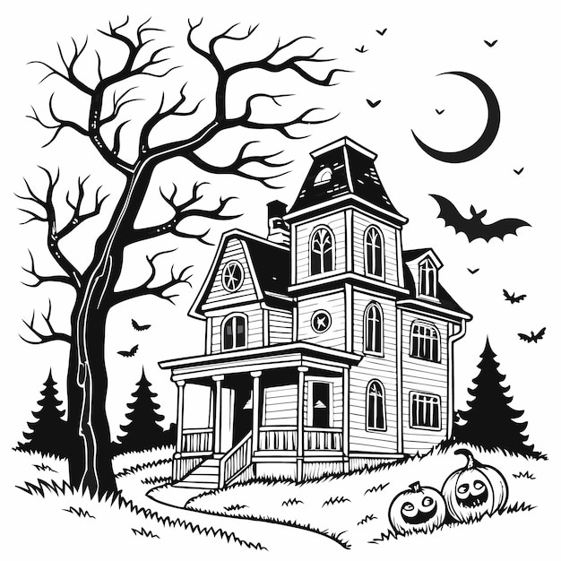 La casa espeluznante de Halloween