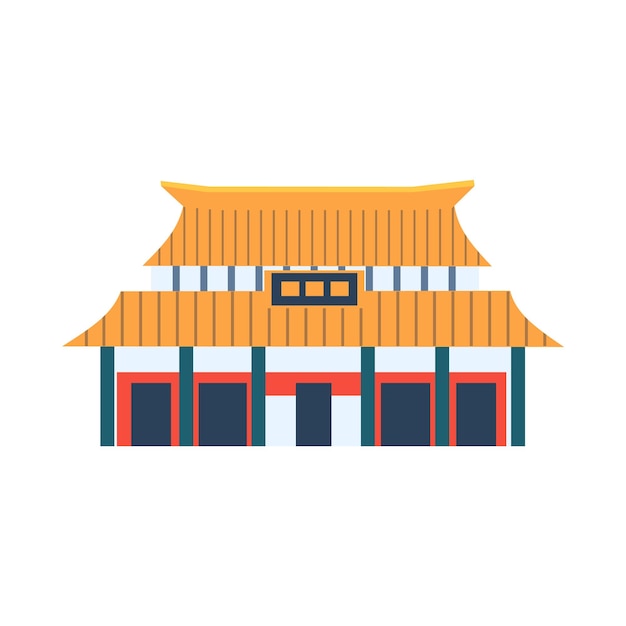 Casa de estilo chino clásico icono simplificado