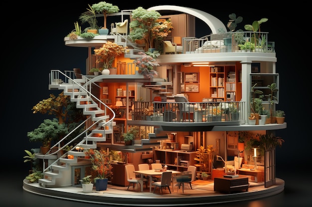 Casa futurista construida en la selva selva tropical selva arquitectura futura diseño de casa
