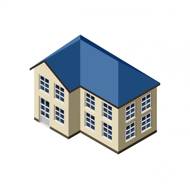 Casa isométrica 3D