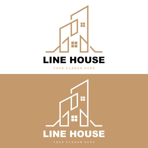 Casa Logo Edificio Muebles Diseño Construcción Vector Propiedad Marca Icono Bienes Raíces Vivienda