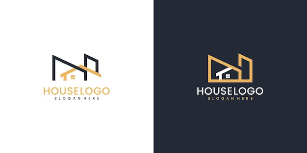 Casa logo empresa inmobiliaria