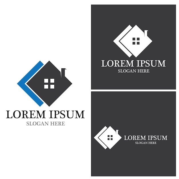 Casa Logotipo Casa Inmobiliaria Negocio Construcción de viviendas