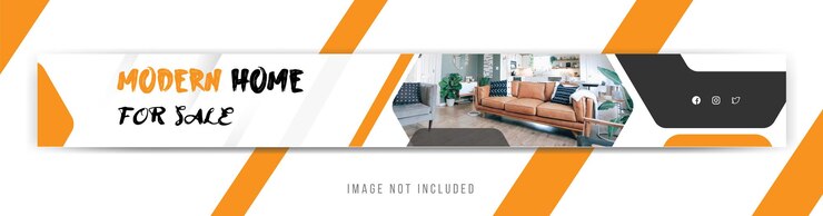 Vector casa moderna en venta diseño de plantilla de banner web premium vector