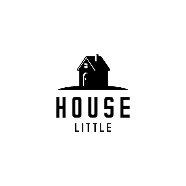 casa pequeña logo vector casa de pueblo
