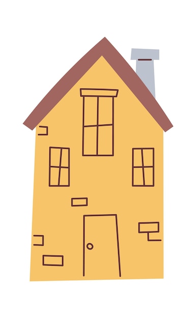Casa residencial de dibujos animados