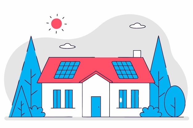 Casa salva el mundo icono de ilustración de arte sobre fondo blanco