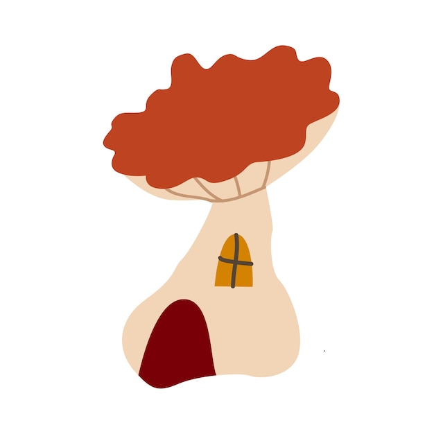 casa de setas setas ilustración de otoño de setas
