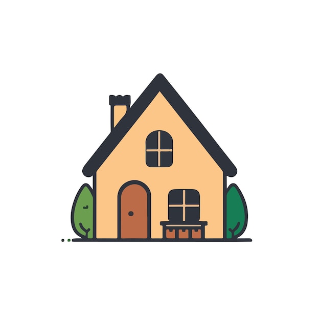 Casa simple vectores