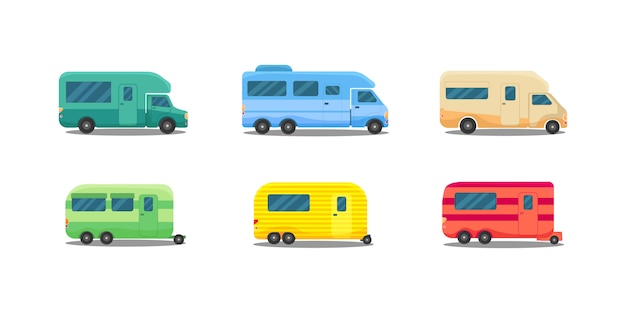 Casa sobre ruedas. Coches antiguos, autocaravanas.