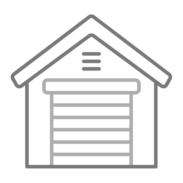 una casa con un techo blanco que dice un en él