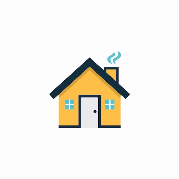 una casa con un techo negro que dice "casa"
