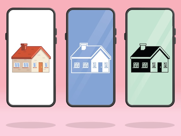 Casa de teléfonos inteligentes Construcción de bienes personales