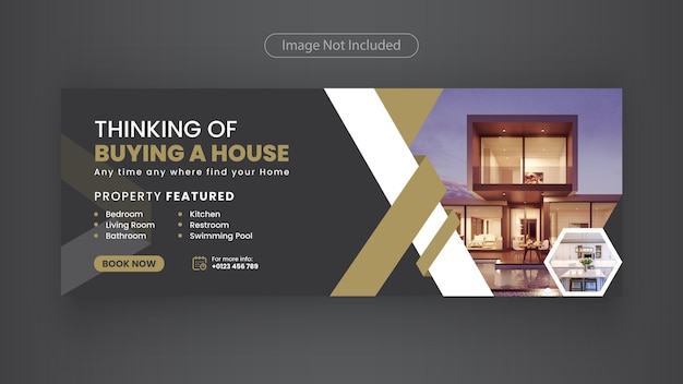 casa en venta real estate Facebook timeline cover Plantilla de banner