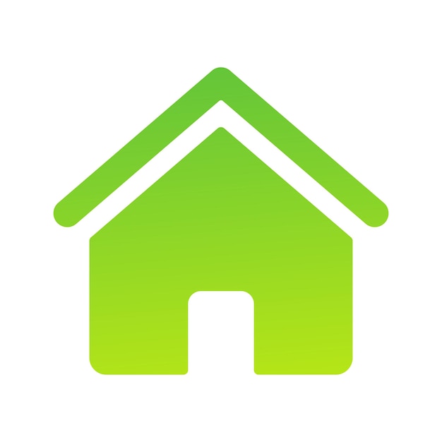 Casa verde ecológica. Símbolo de ecología inmobiliaria. Concepto de hogar biológico.