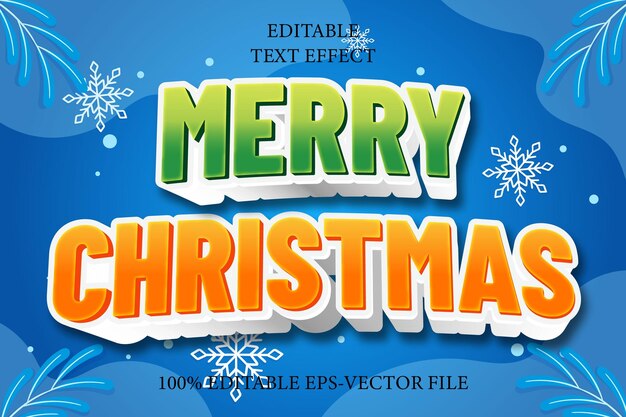 Casarse con Navidad Editable 3D Estilo moderno