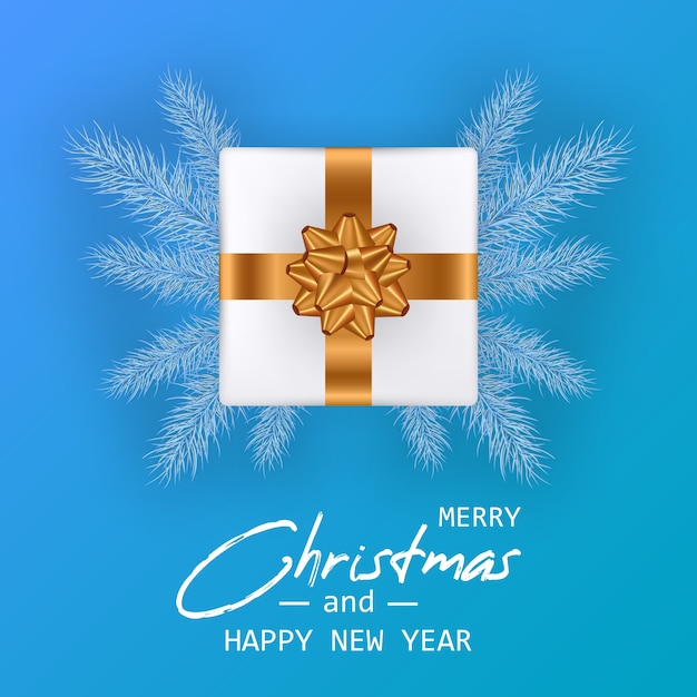 Casarse con tarjeta de Navidad y feliz año nuevo. Banner de Navidad.