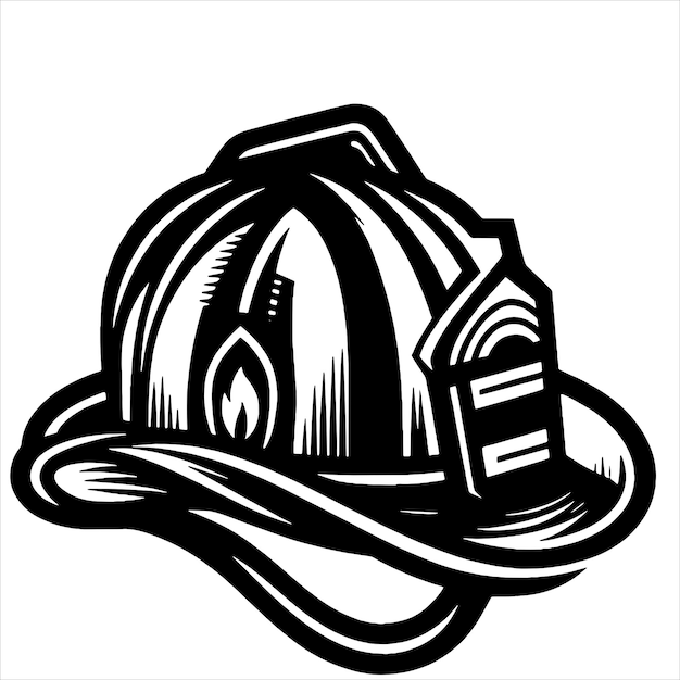 Casco de bomberos SVG