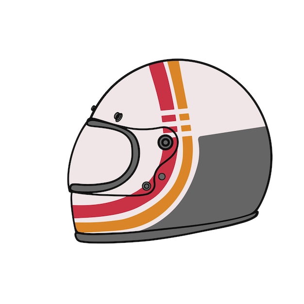 Casco clásico de moto