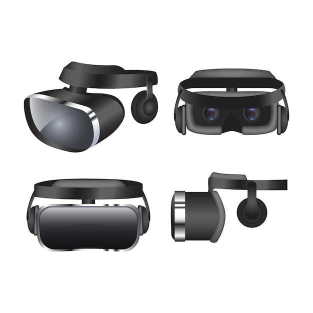 Casco de realidad virtual realista