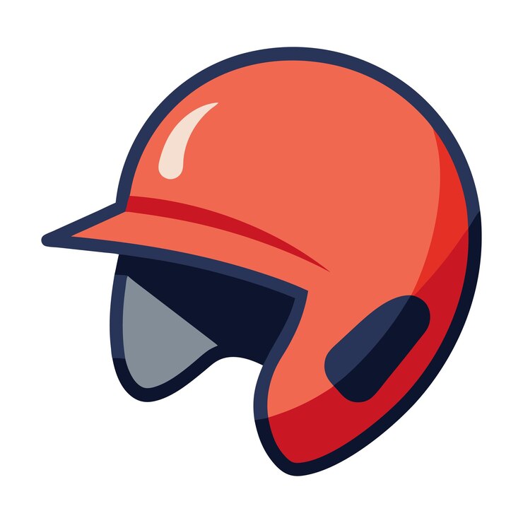 un casco rojo con una mancha blanca en la parte delantera y la palabra "go" en él