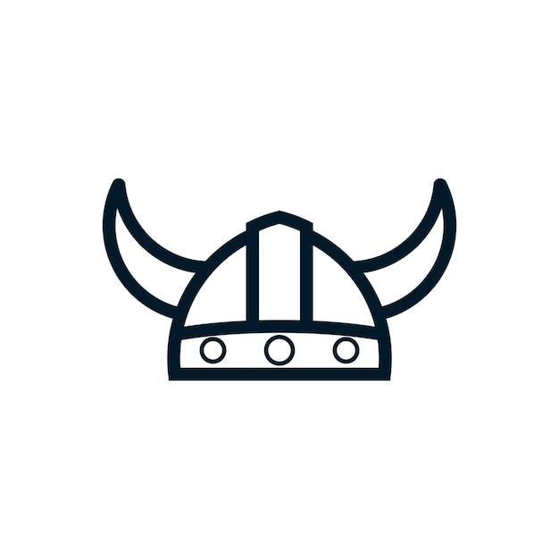 Vector casco vikingo perfecto para la revisión del juego del desarrollador de aplicaciones de juegos de la tienda de juegos