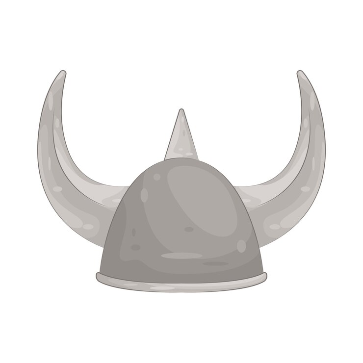 Vector casco vikingo