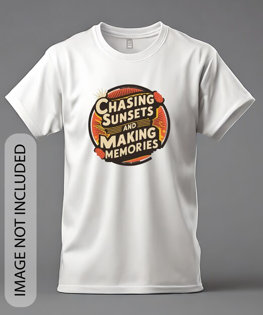 Casing Sunsets y Making memories plantilla de diseño de camisetas de verano