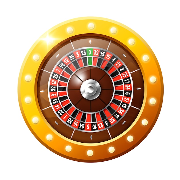 Vector casino 3d clipart elementos de diseño para un casino elemento de casino en marco dorado con bombillas