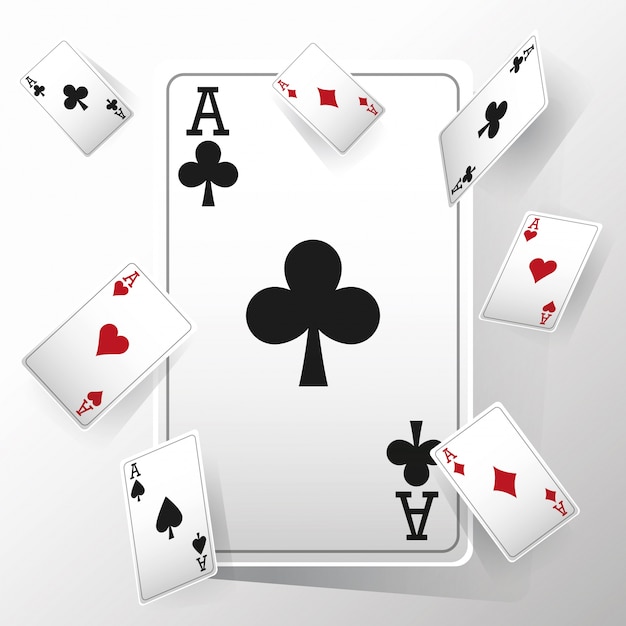 Casino y cartas de póker