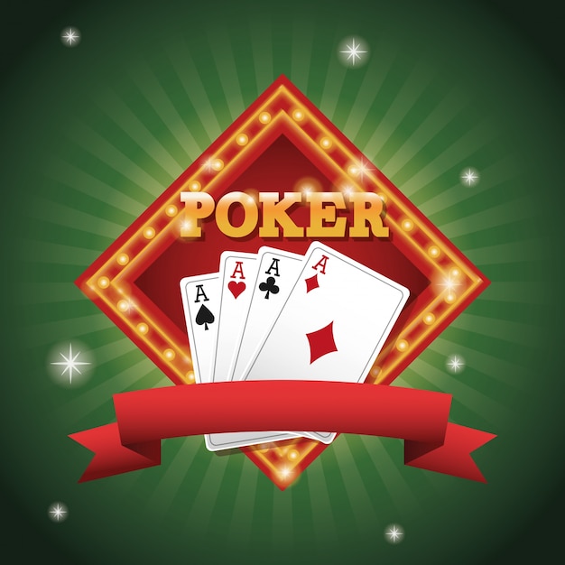 Casino y cartas de póker