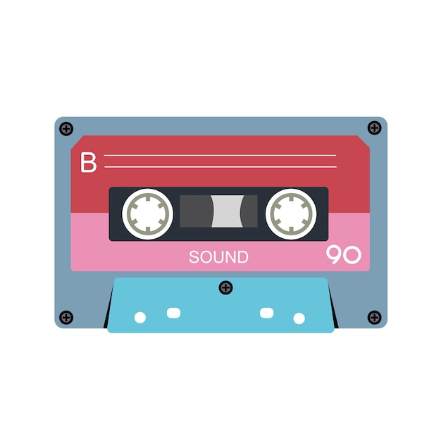 Cassette de música retro Stereo DJ cinta vintage de los años 90 cintas de cassette y cinta de audio reproducción de radio antigua