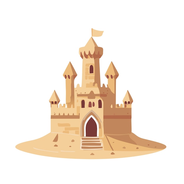 El castillo de arena de Vector