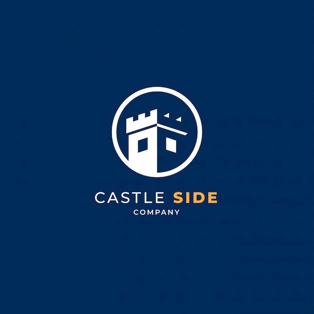 Castillo en círculo logo