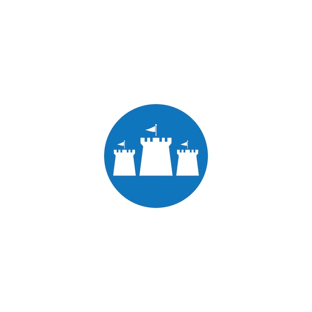 Castillo Logo vector icono ilustración