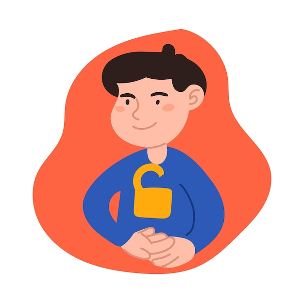 Castle lock Seguridad seguridad cifrado protección privacidad concepto Símbolo de seguridad para la aplicación de logotipo de diseño de sitio web El tipo con el candado Protección de datos de seguridad cibernética y concepto de privacidad