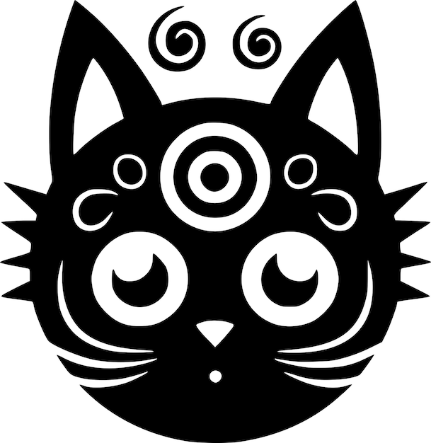 Cat Logo Vector de alta calidad Ilustración vectorial ideal para el gráfico de camisetas