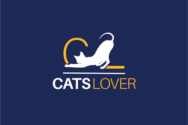 Cats Lover - Diseño vectorial - diseño de logotipo
