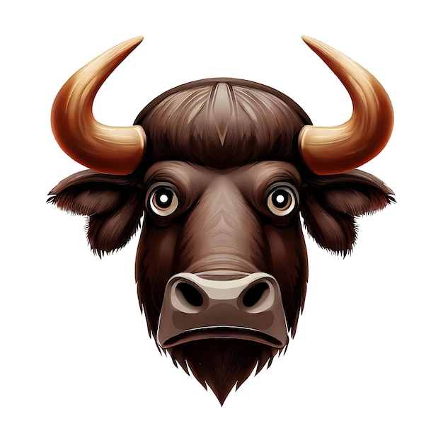 Esta cautivadora ilustración muestra la magnificencia de una cabeza de buffalo039s meticulosamente diseñada.