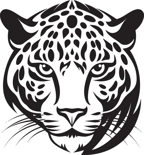 La caza de la excelencia diseño del logotipo del leopardo negro icono vectorial del leopard negro elegante e intrépido